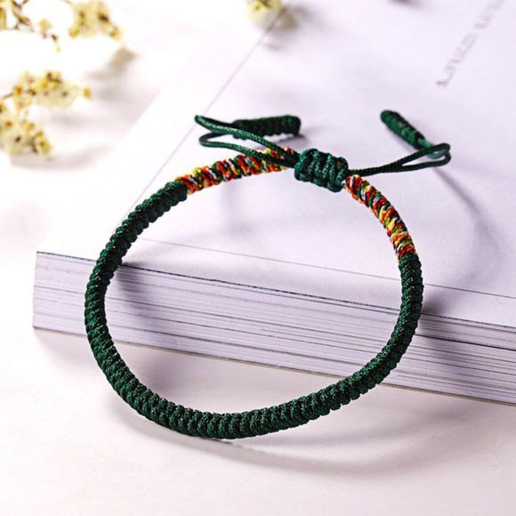Other - Mens Rope Blackish Green Bracelet Handmade